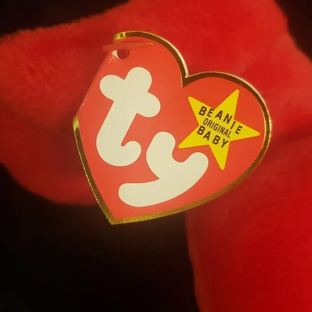 Vintage 1996 Ty Beanie Baby ROVER the Red Dog